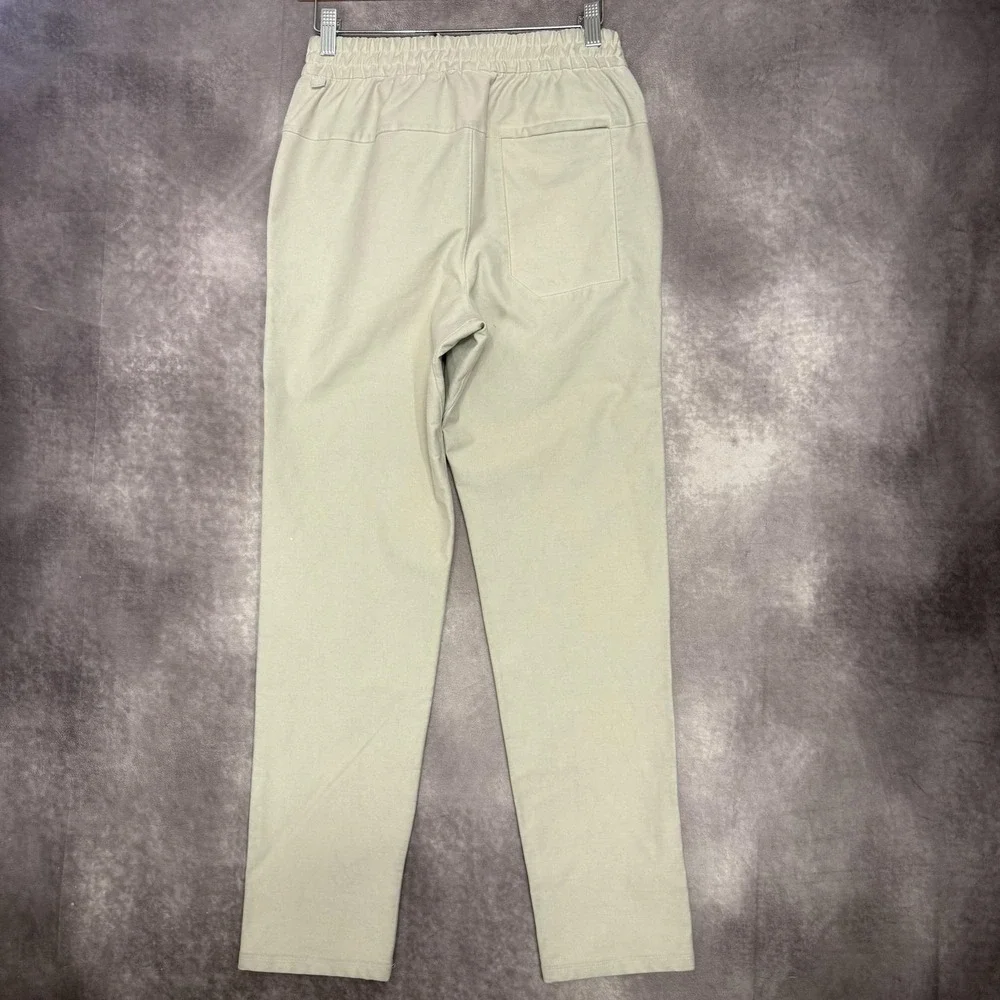 Lululemon Jogger Pants Womens XS Beige Elastic Waist Pockets‎ Stretch Athletic